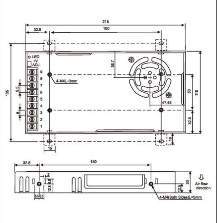 CFE-75052 โ Mechanical drawing