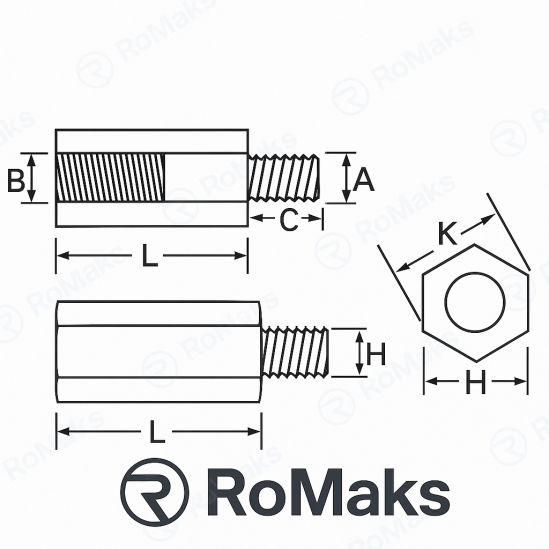 RPCHSNX catalog illustration from the RoMaks catalog