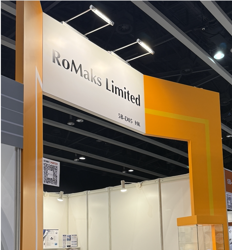 RoMaks Limited exhibition stand at Hong Kong Electronics Fair 2025
