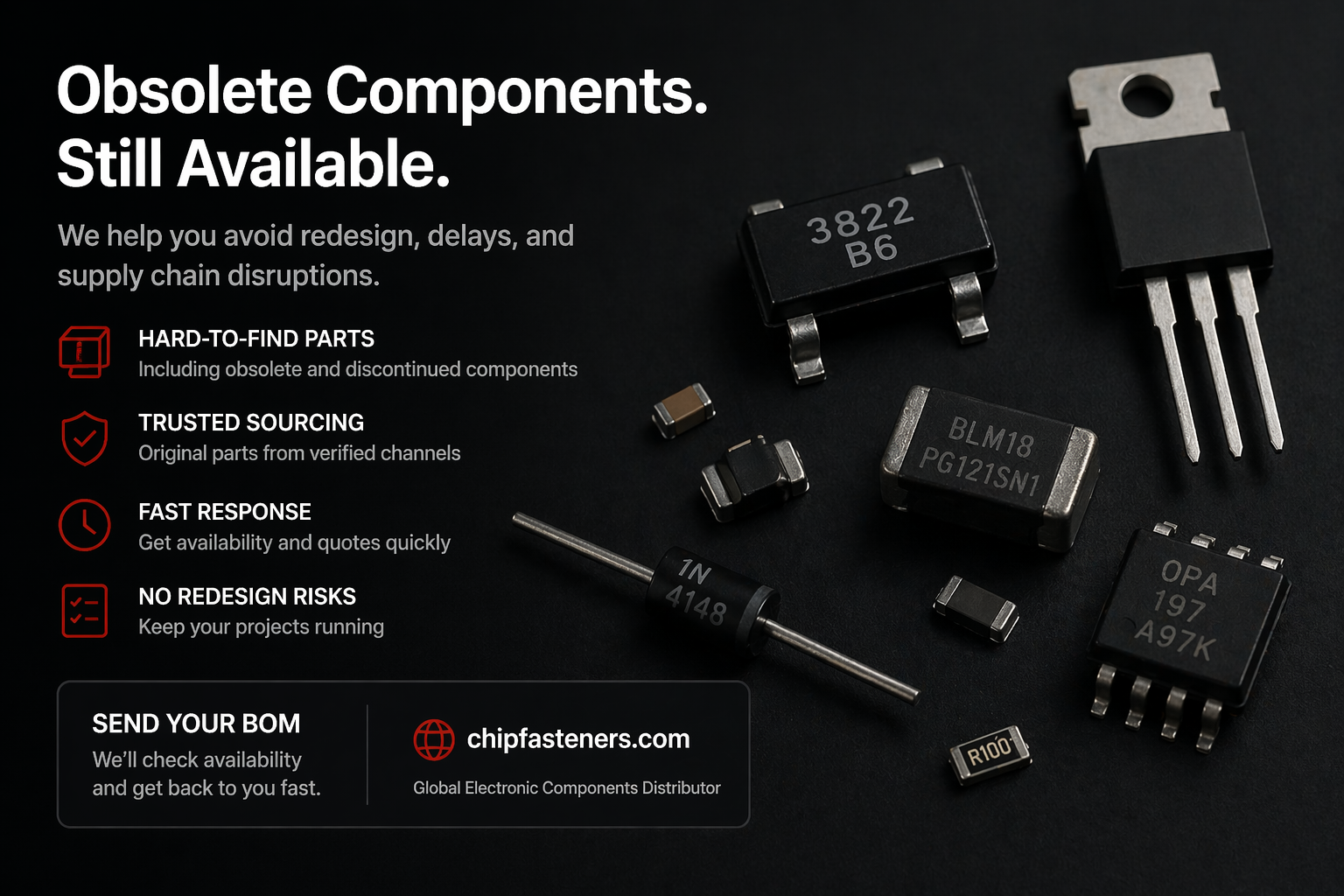 Obsolete RF and High-Frequency Components: Sourcing HSMP-3822 and Legacy BLM18 Series Without Redesign